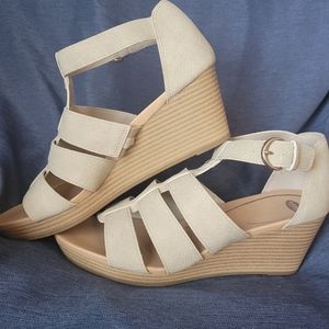 Womens Dr. Scholl's Nude Wedges